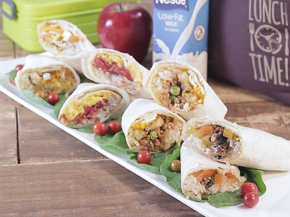 4 Ways: Frozen Pinoy Breakfast Burritos