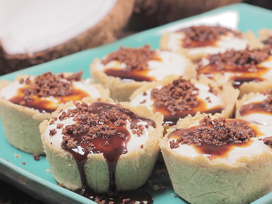 Coconut Polvoron Mini Cheesecakes