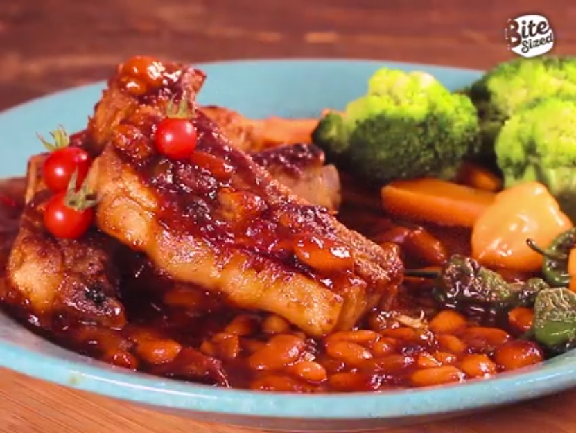Baked Pork BBQ & Beans