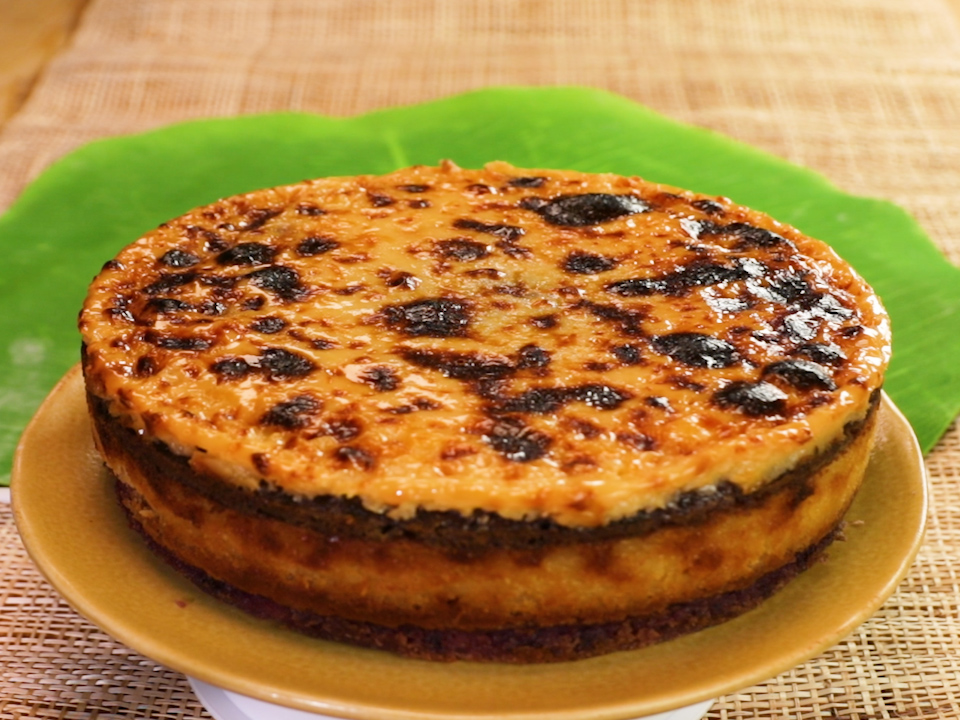 Ube Cassava Cake - Bitesized.ph