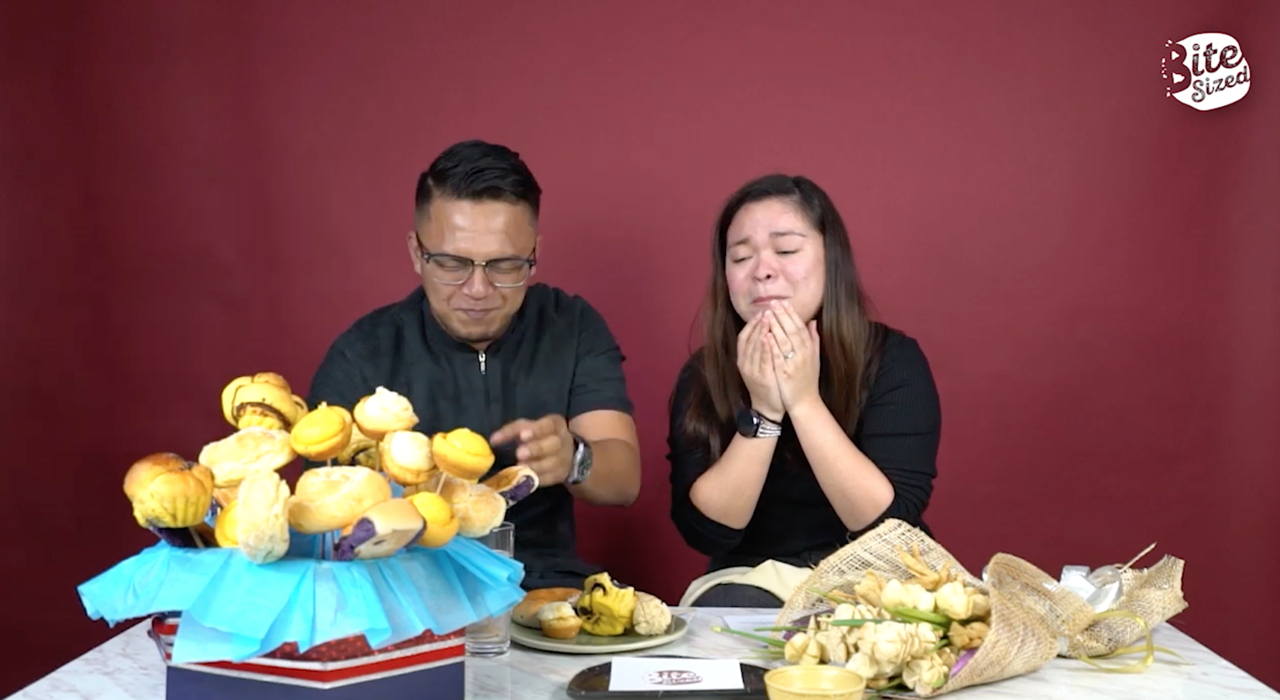 Engaged Couples Try Pinoy Food Bouquets