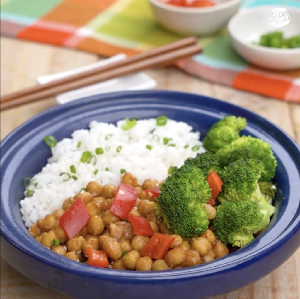 General Tso's Garbanzos - Bitesized.ph