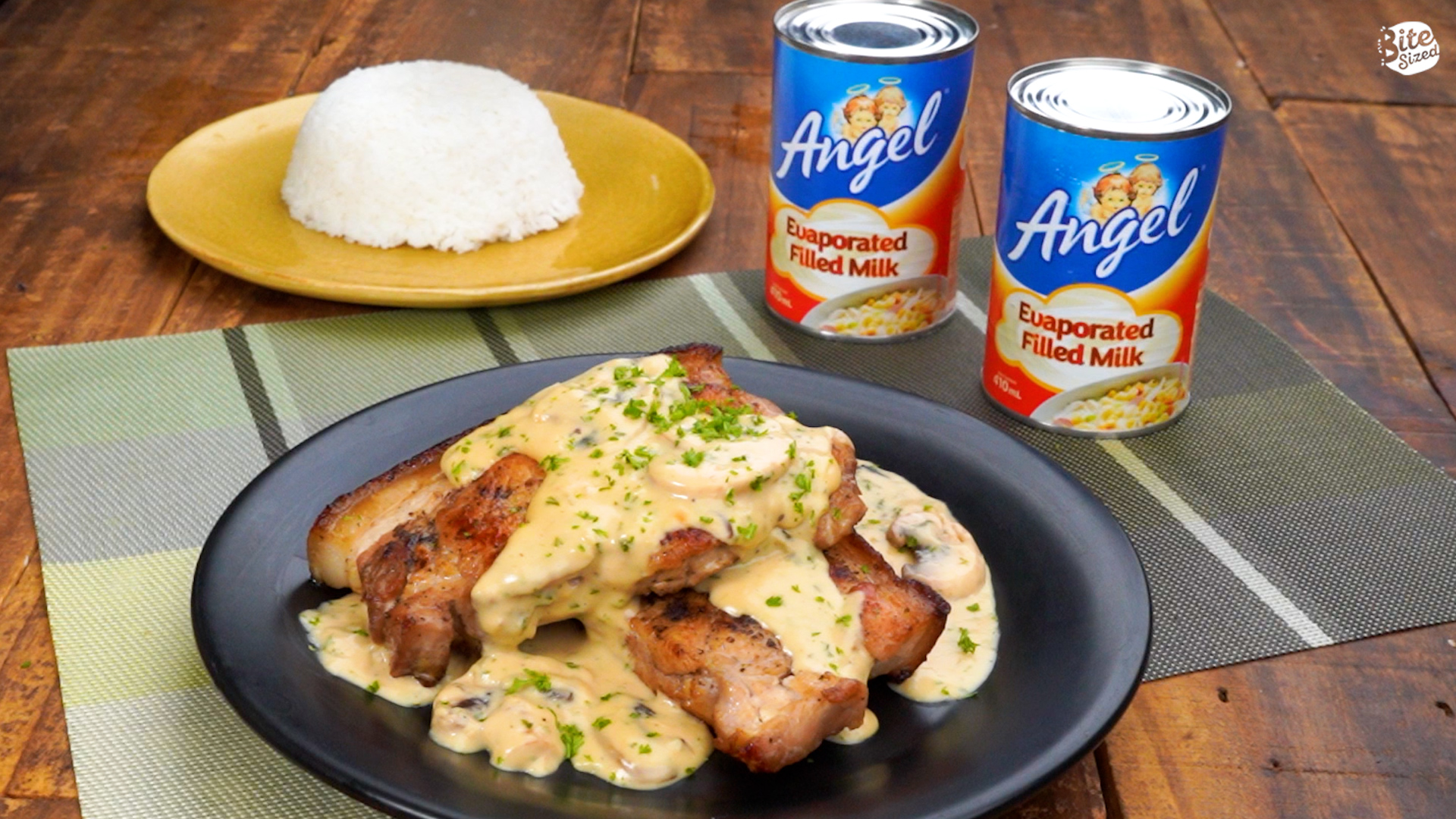 Creamy Garlic Mushroom Pork Chops