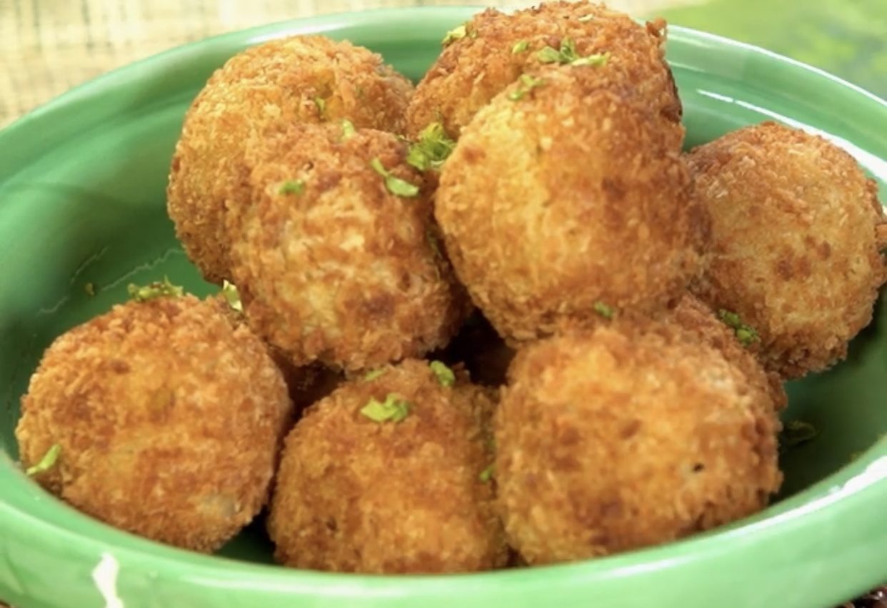 Cheesy Kamote and Mushroom Croquettes