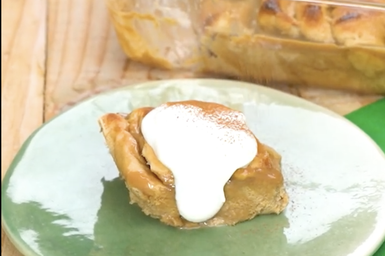 Coffee Pandesal Bread Pudding