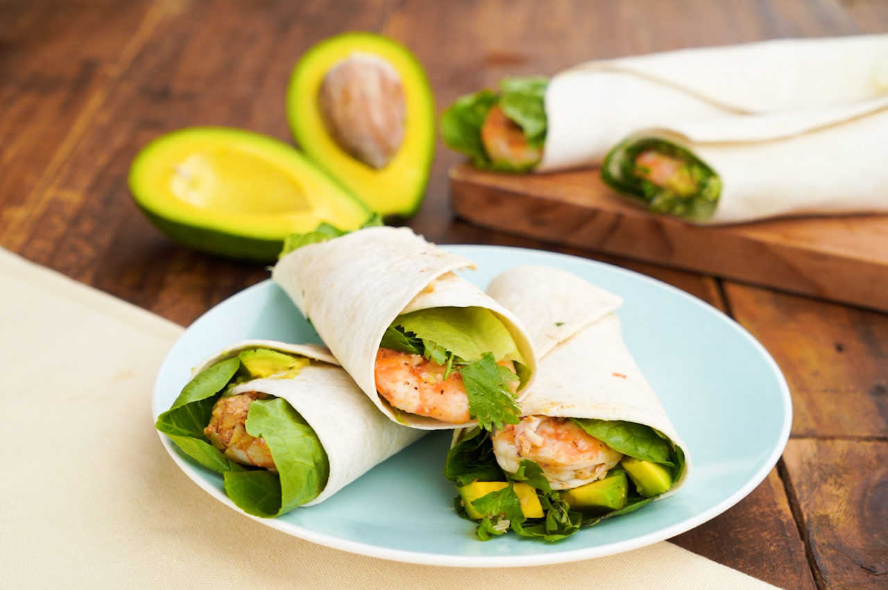 Lambanog Shrimp Tortillas