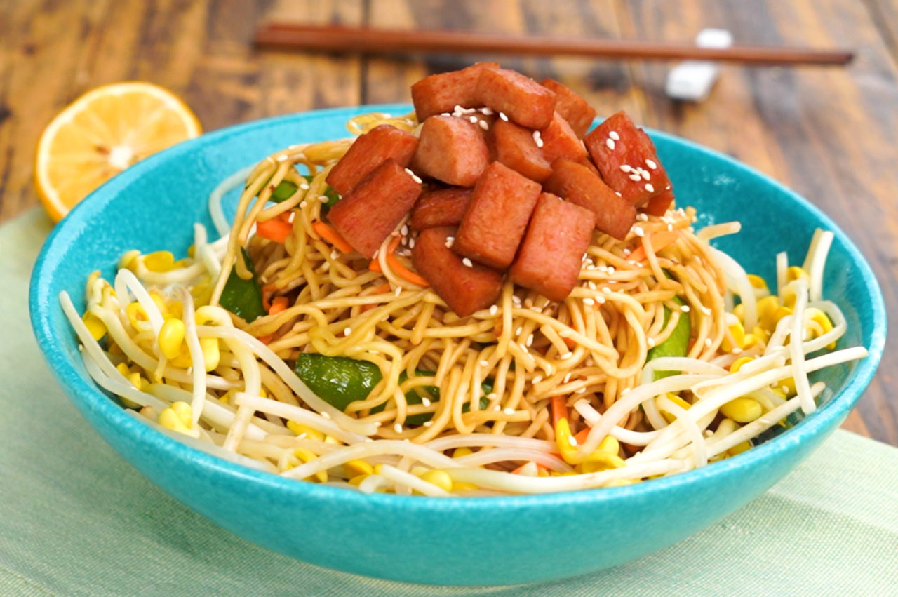 Spam Stir Fried Noodles