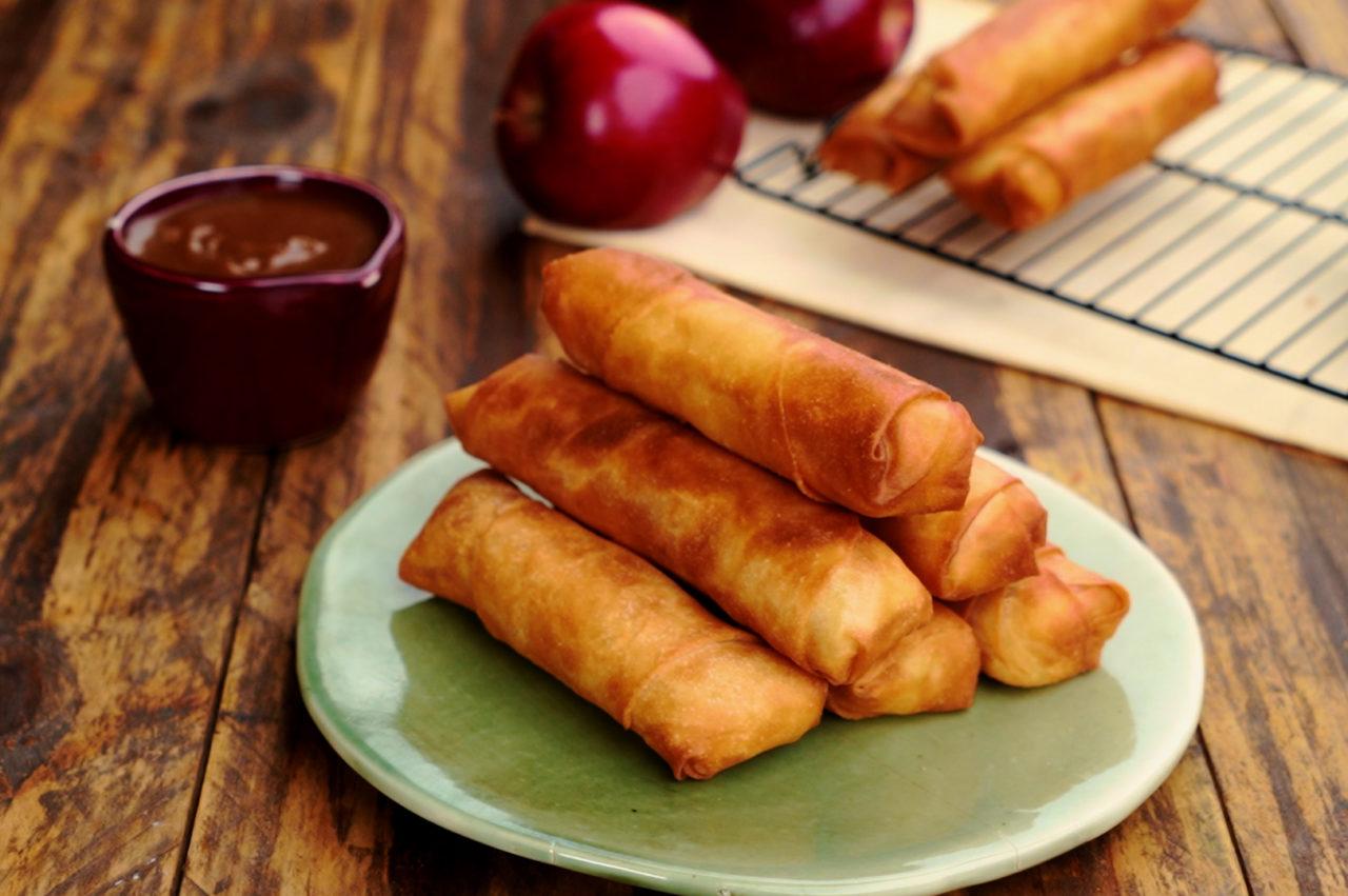 Apple Langka Salted Caramel Turon