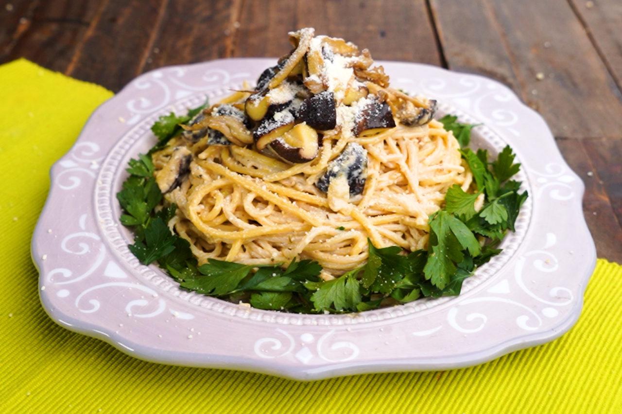 Miso Cream Mushroom Pasta