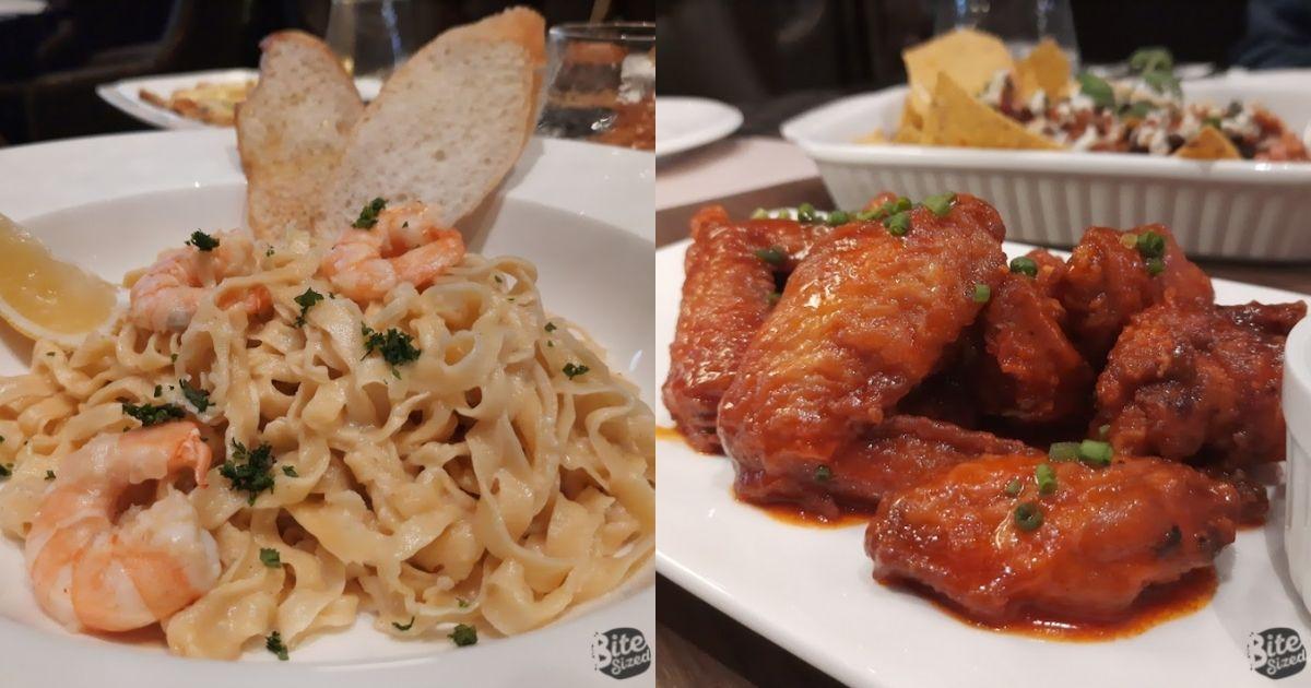 Arcana Lounge. Fra Diavolo on the left. Buffalo Wings on the right.