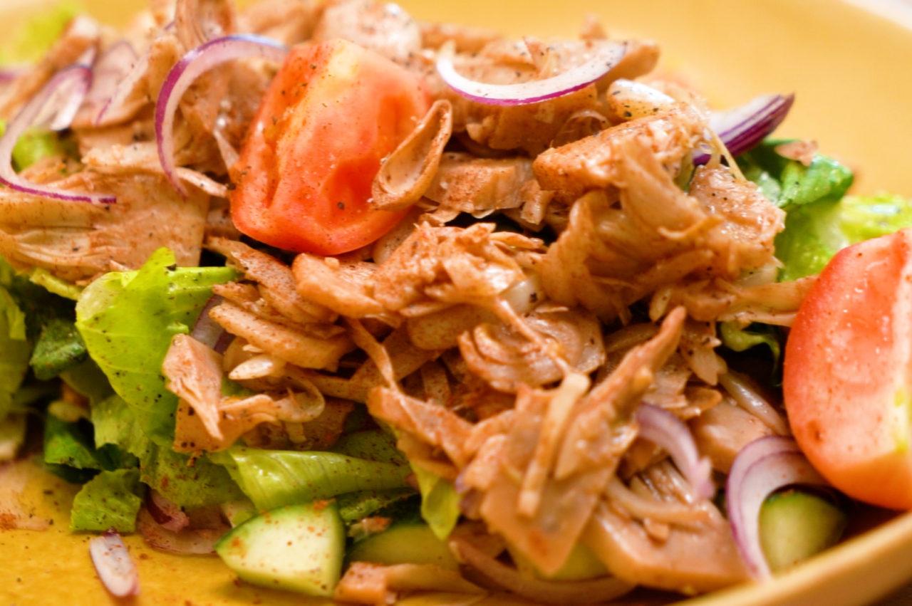 Ensaladang Langka with Tinapa Vinaigrette