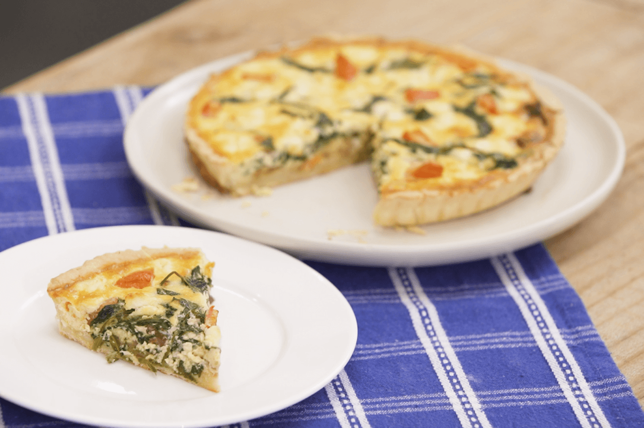 Kangkong and Kesong Puti Quiche