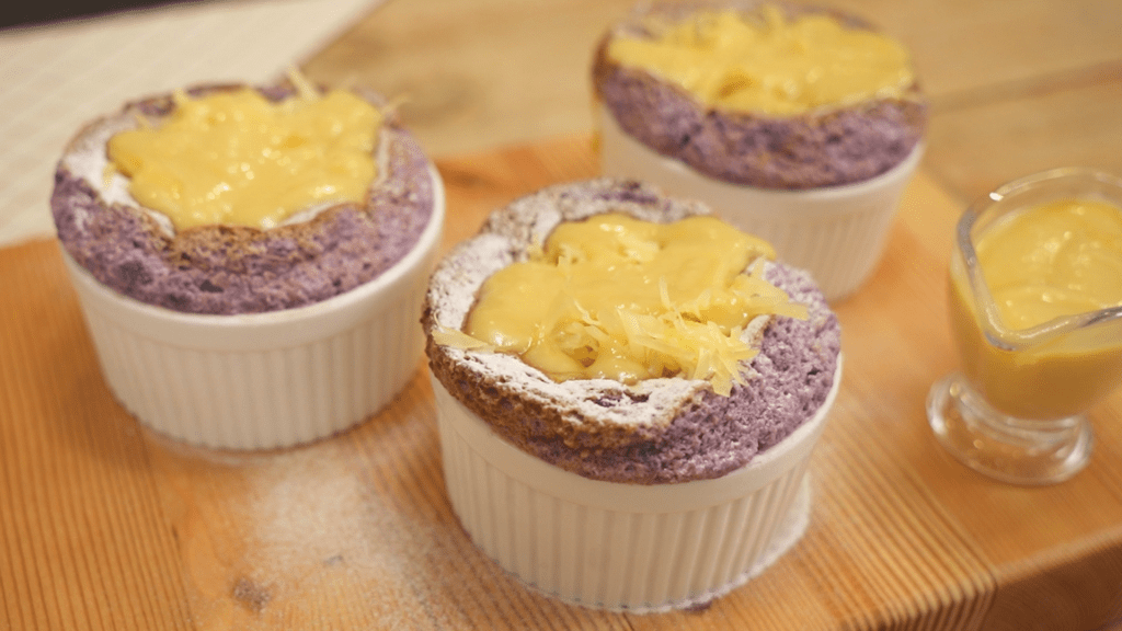 Ube Puto Soufflé - Bitesized.ph