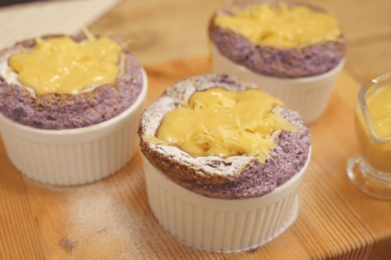 Ube Puto Soufflé