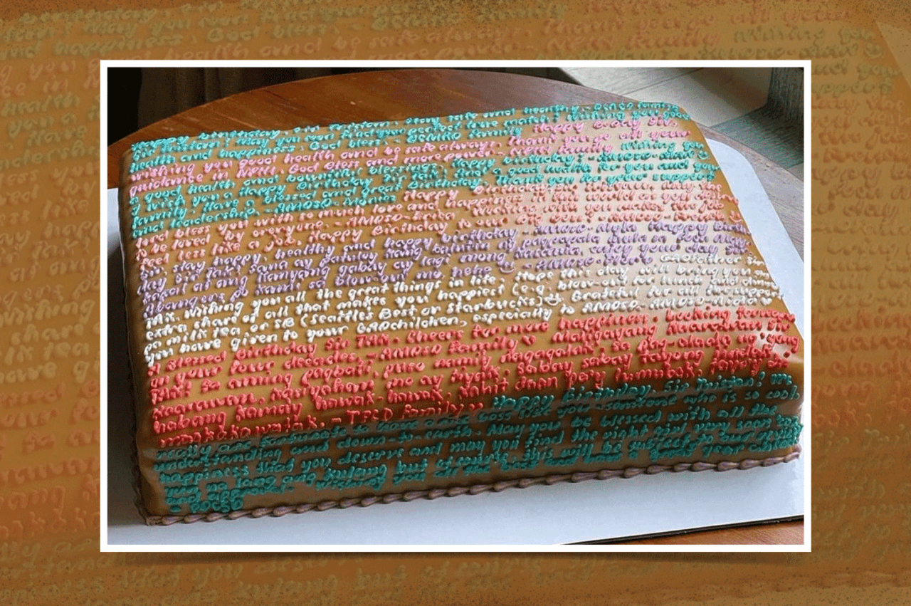 Got A Lot to Say? Pour Your Feelings onto This Cake