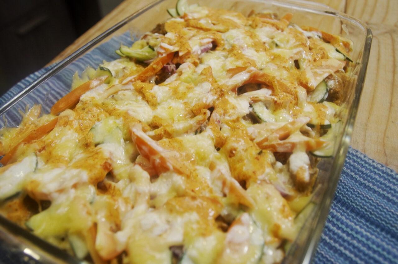 Chicken Shawarma Rice Bake