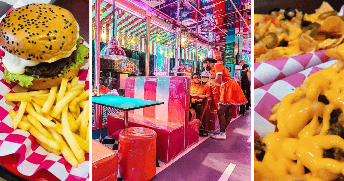 From Burgers to Pizza, This Pretty Retro-Themed Diner Serves Classic American Cuisine