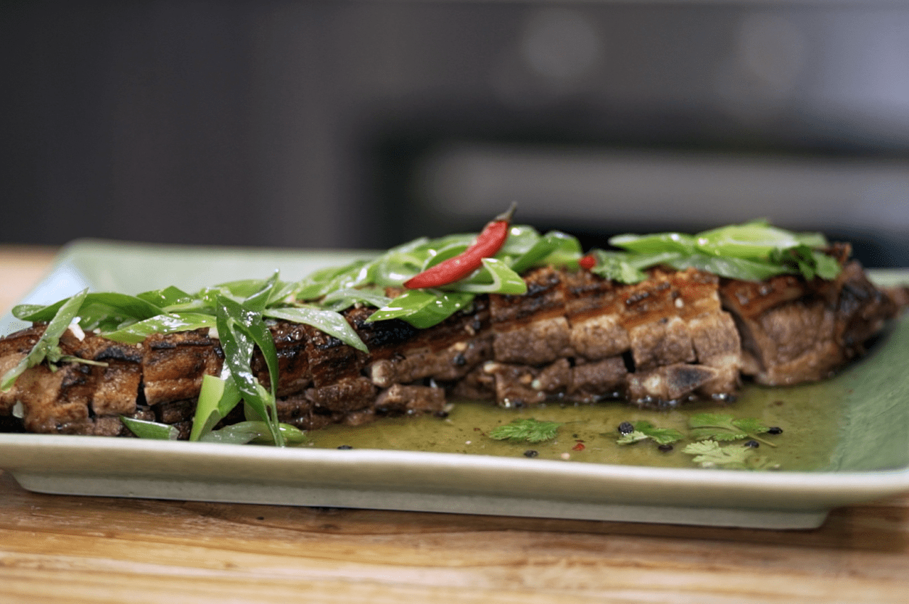 Lechon Kawali with Patis Dressing