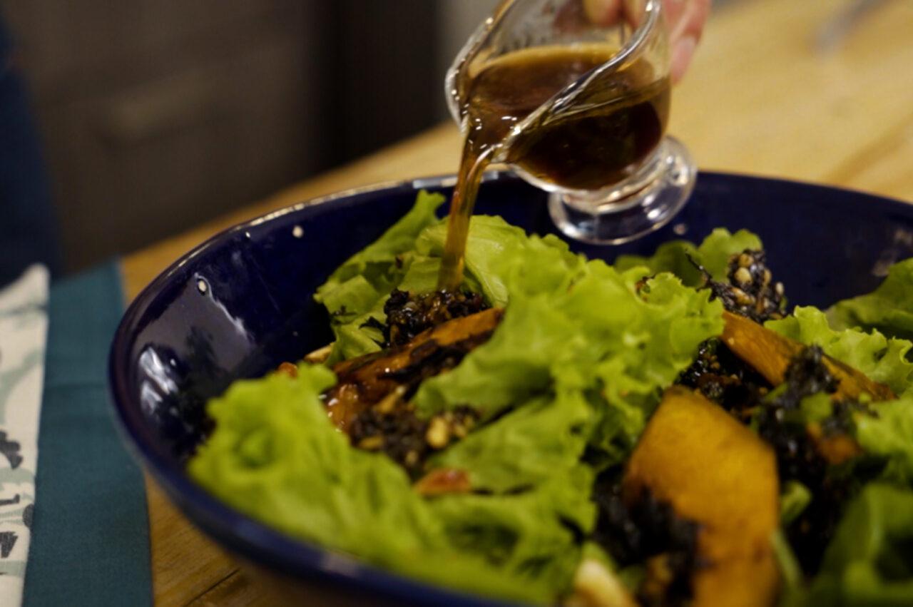 Pickled Kalabasa Salad with Pili Brittle