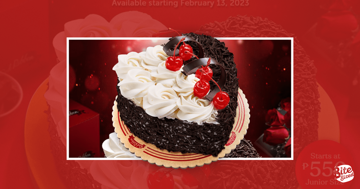 Say I Love You with Red Ribbon’s Chocolate-Cherry Valentine Black Forest Cake