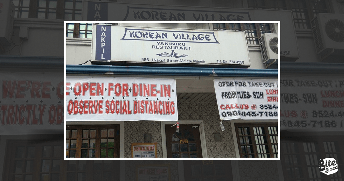40-Year-Old Korean Village Restaurant in Manila Closes for Good