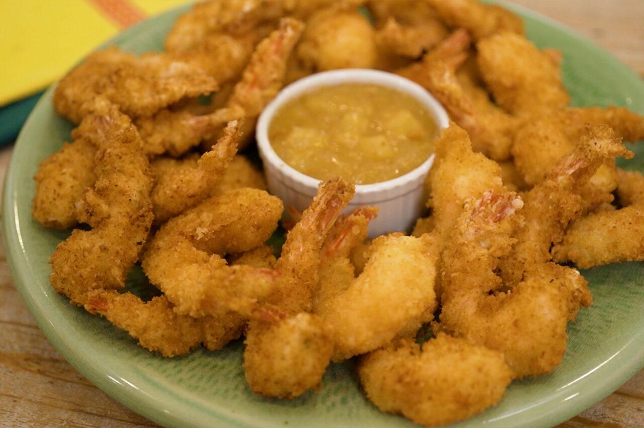 Coconut Shrimp with Pina Colada Sauce