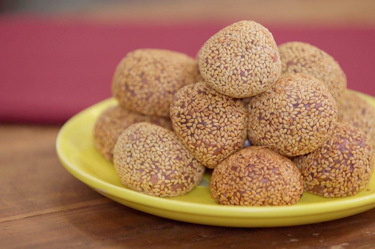 Coconut Ube Yema Buchi