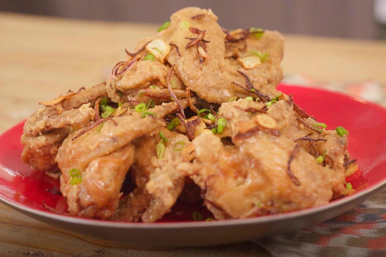 Pinatisang Chicken Wings with Caramel Glaze