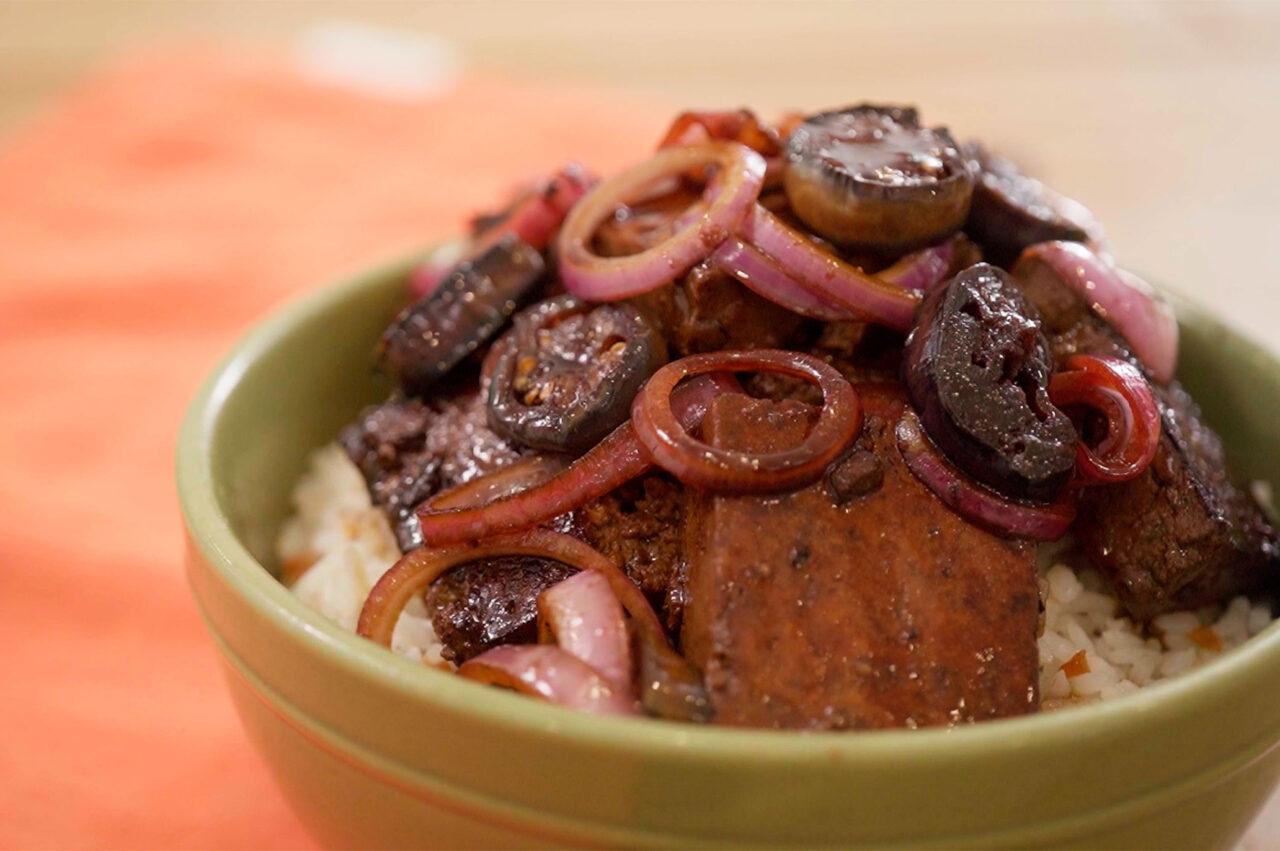 Vegetarian Bistek Tagalog