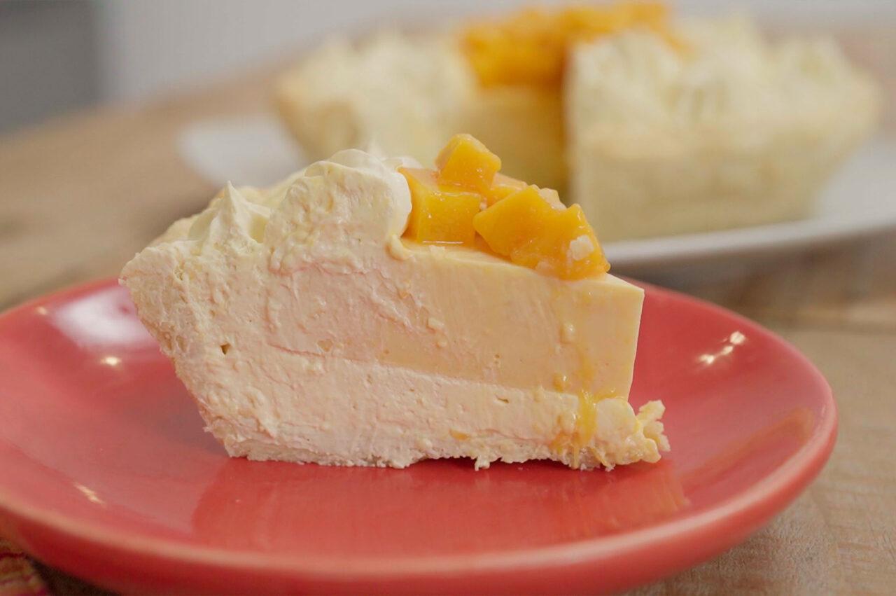 Mango Leche Flan Pie