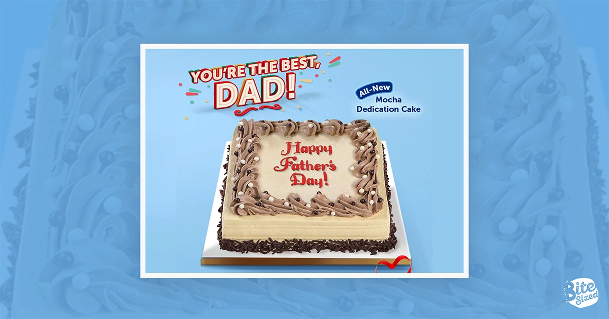 YOU’RE THE BEST DAD—and other heartfelt messages you can write on Red Ribbon’s New and Improved Mocha Dedication Cake