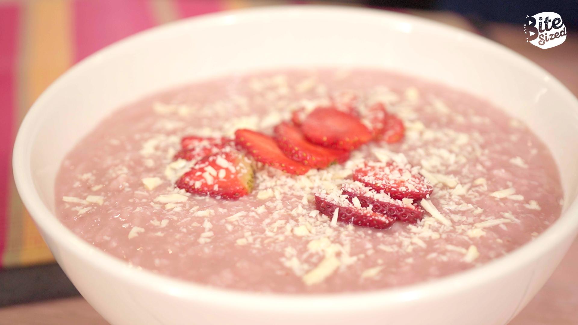 Strawberry Champorado Bitesized.ph