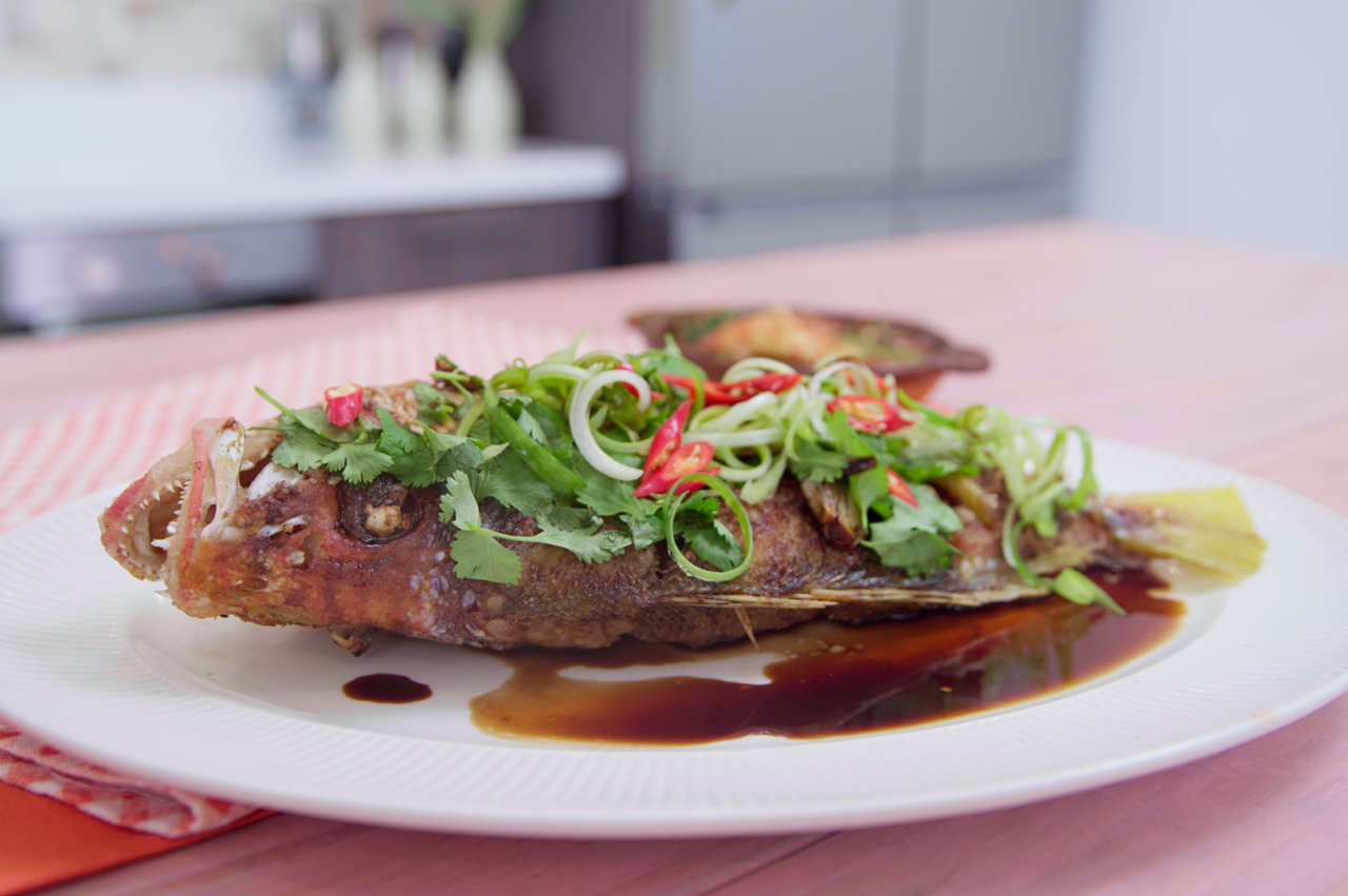 Maya-Maya with Herbed Sauce