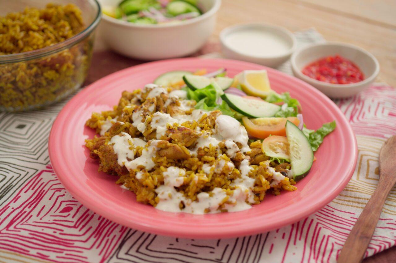 Rice Cooker Shawarma Rice