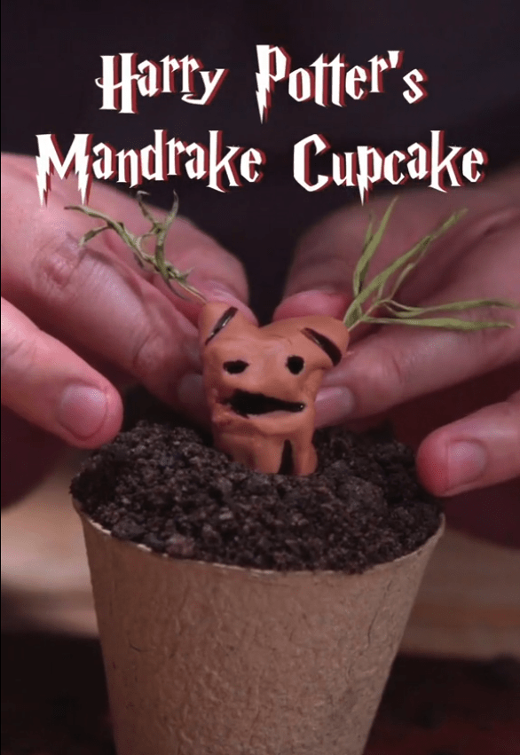 Harry Potter Mandrake Cupcakes