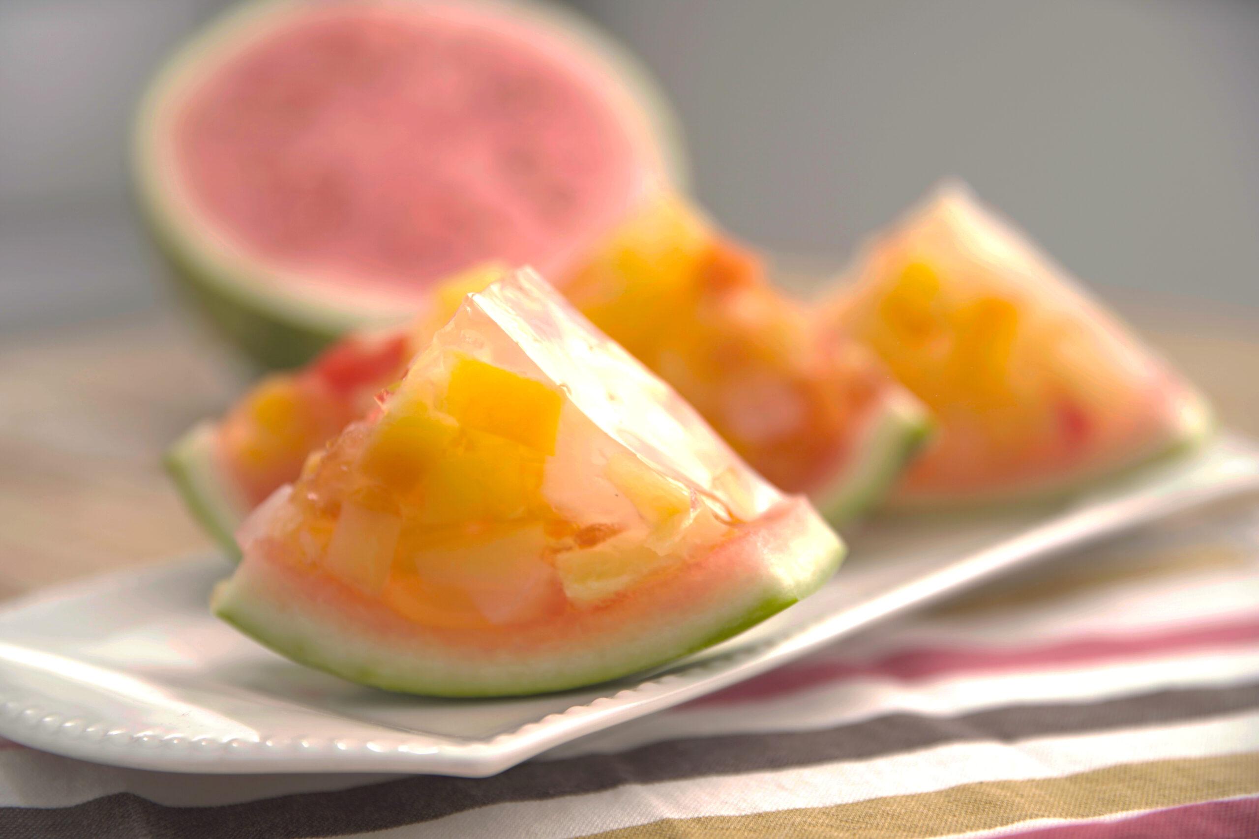 Gelatin Watermelon Fruit Cocktail - Bitesized.ph