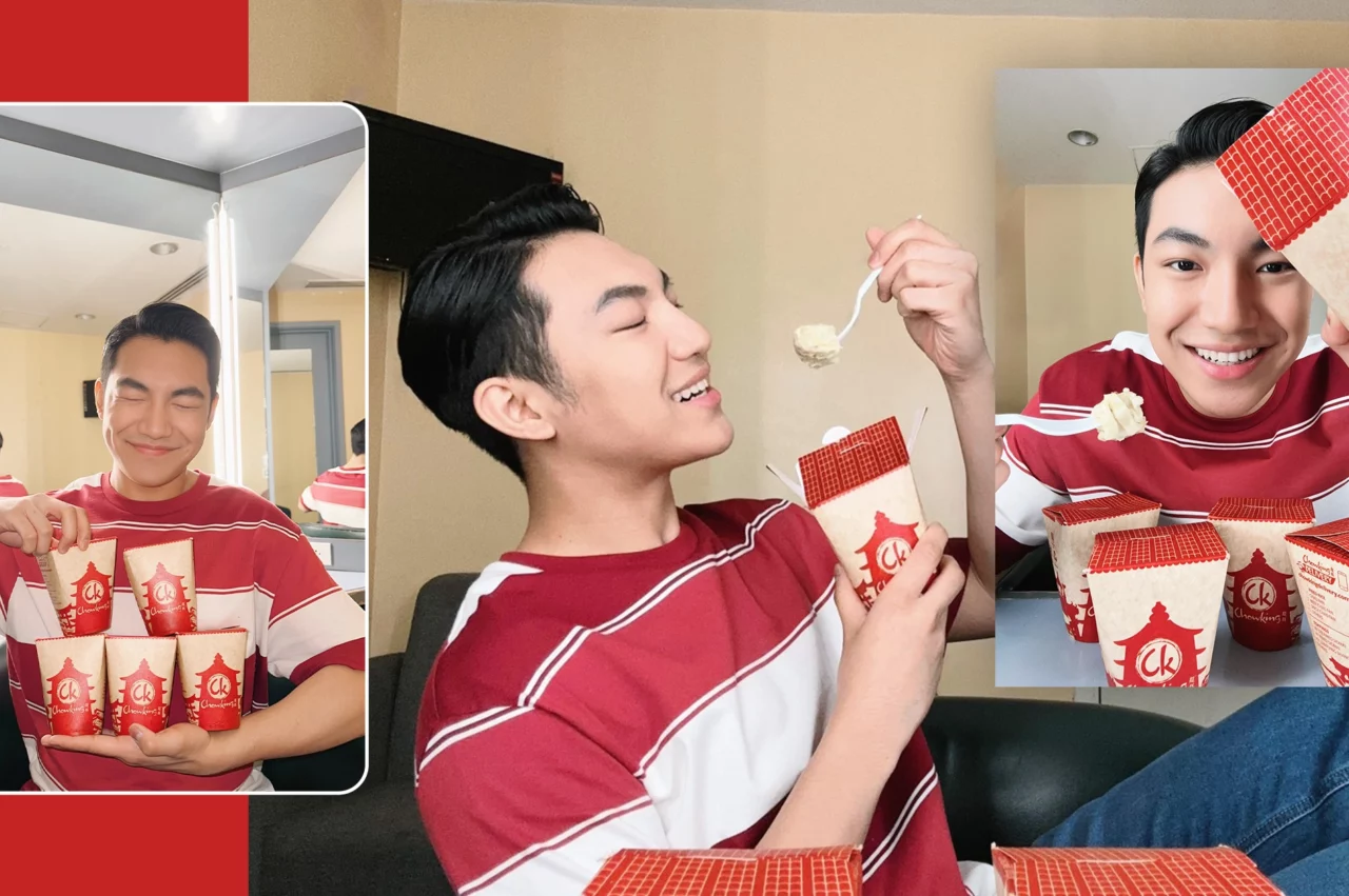 Darren Espanto Can’t Resist Chowking’s Siomai Chao Fan