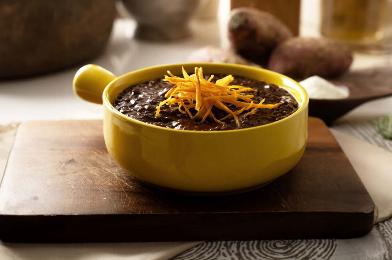 Champorado with Kamote