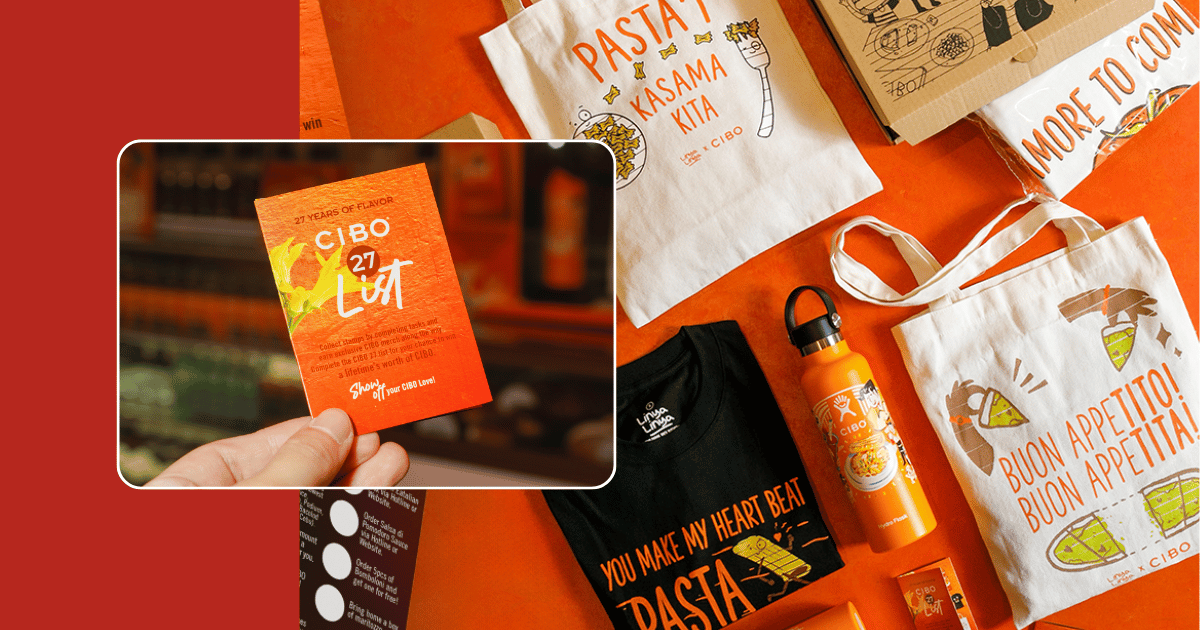 Be part of CIBO’s 27th anniversary celebration and get the chance to win a lifetime’s worth of treats!