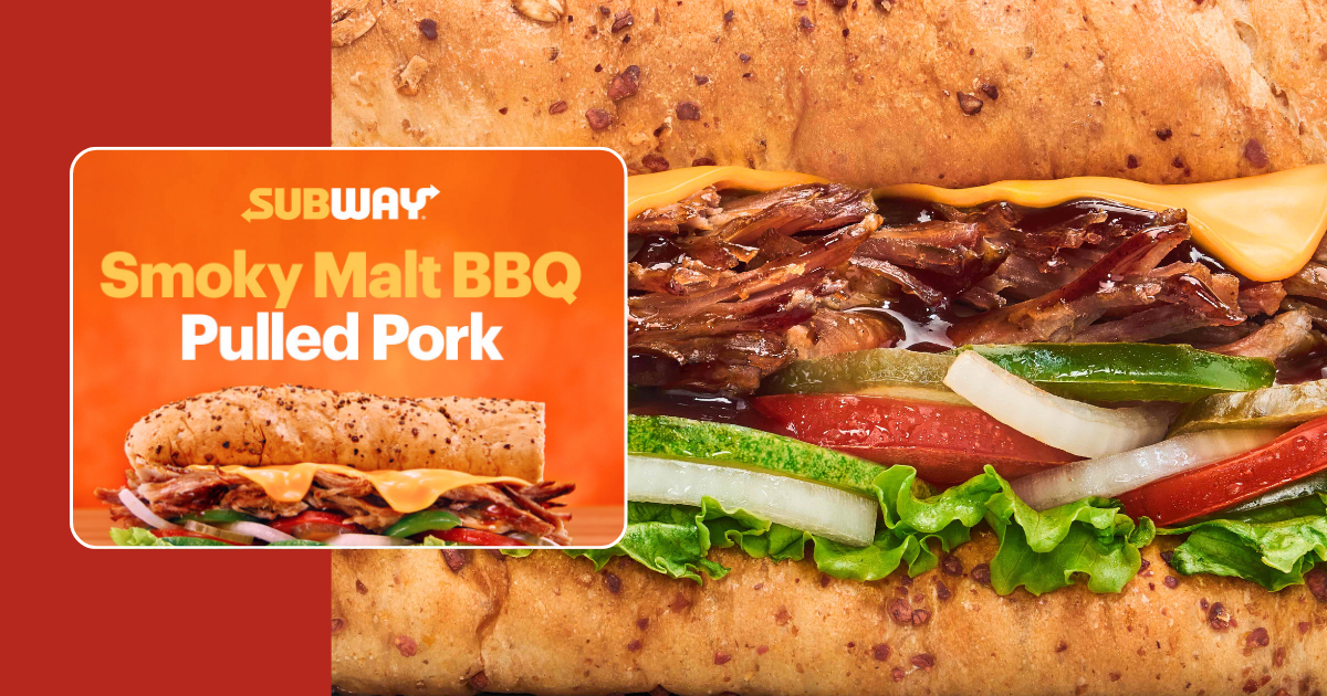 This Smoky Malt BBQ Pulled Pork from Subway might just be your new go-to sub!