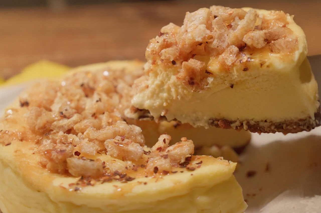Chicharon Beer Cheesecake