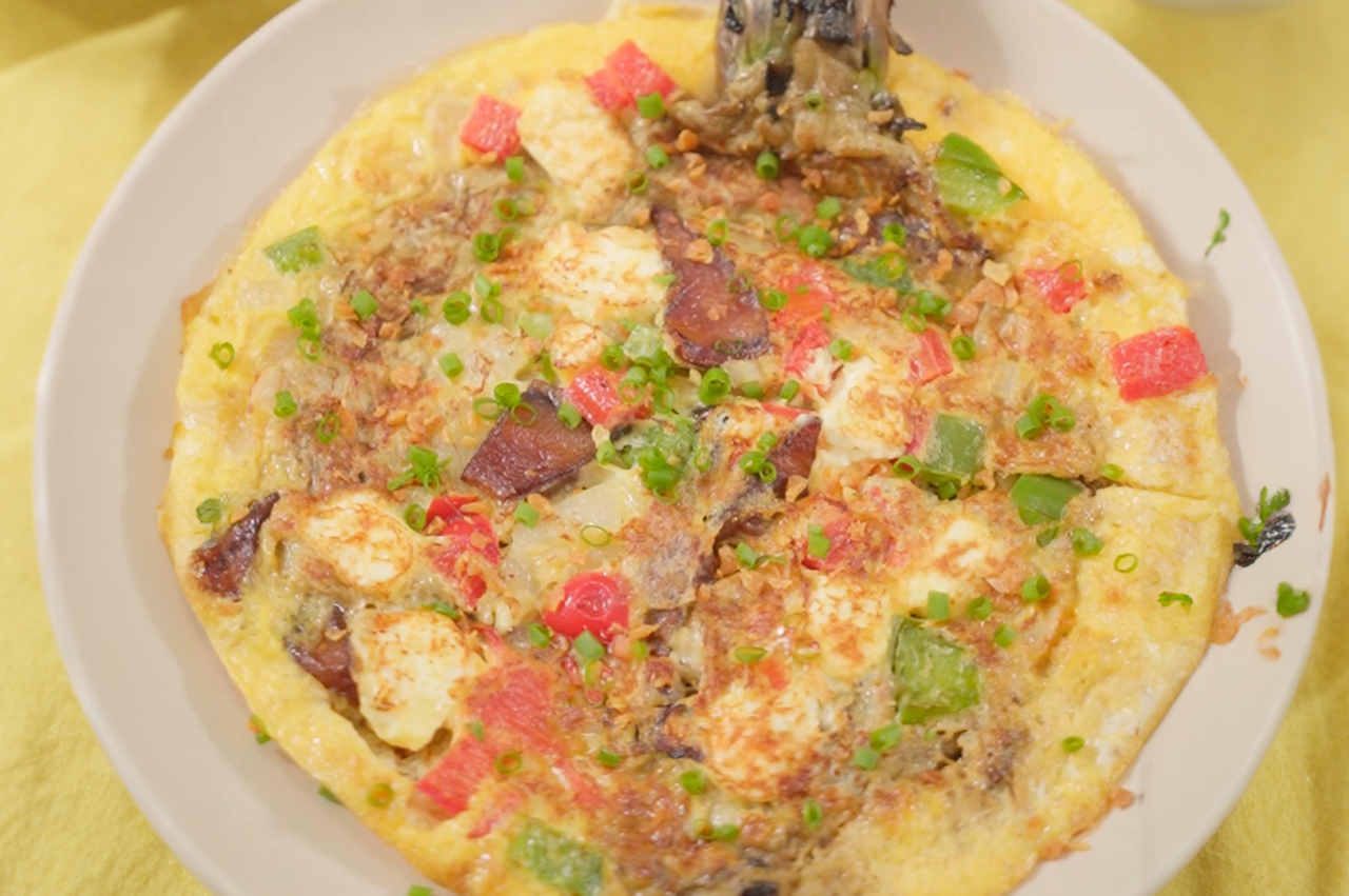 Tortang Talong with Kinuday