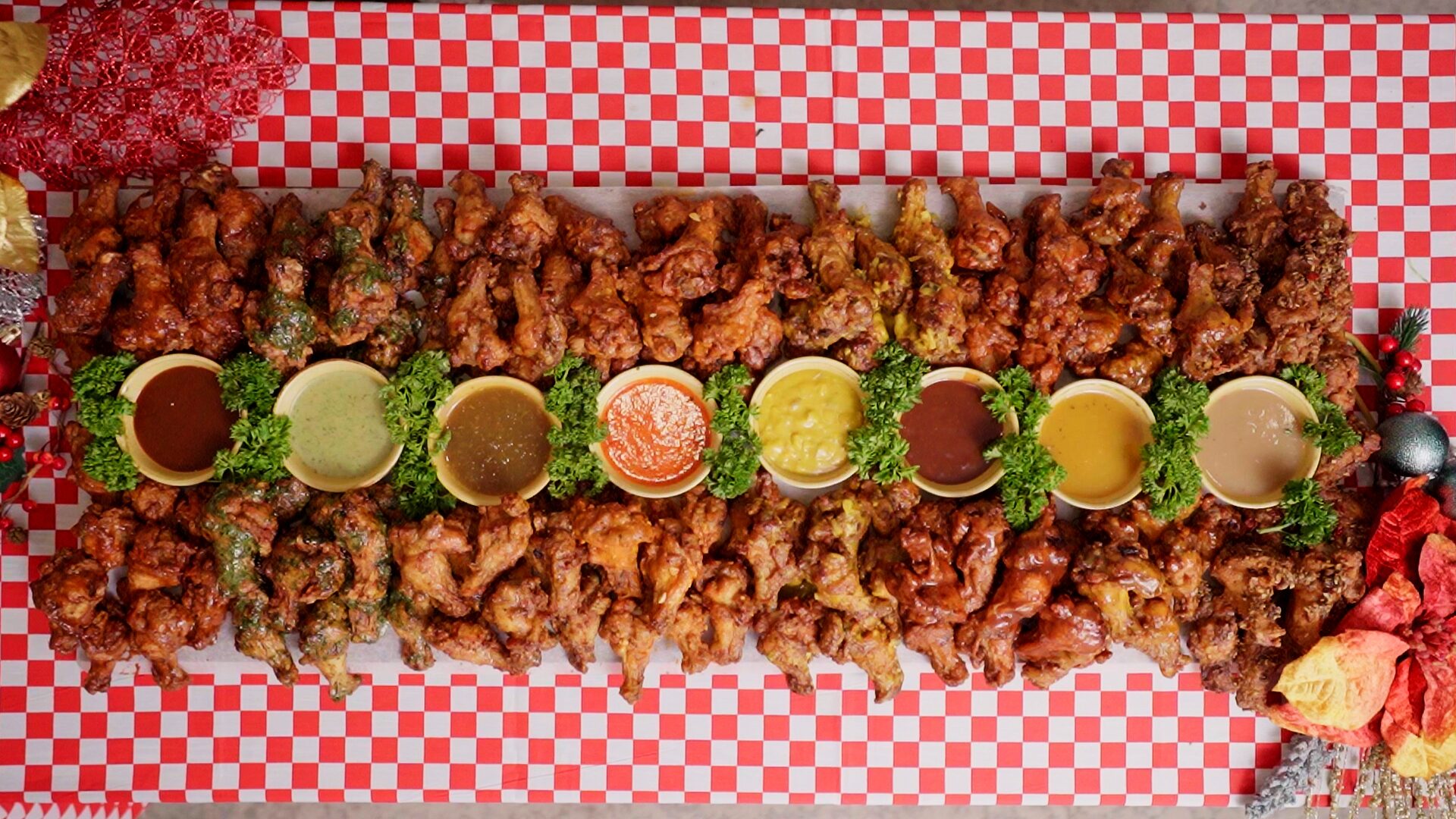 Eight Flavored Wings Platter