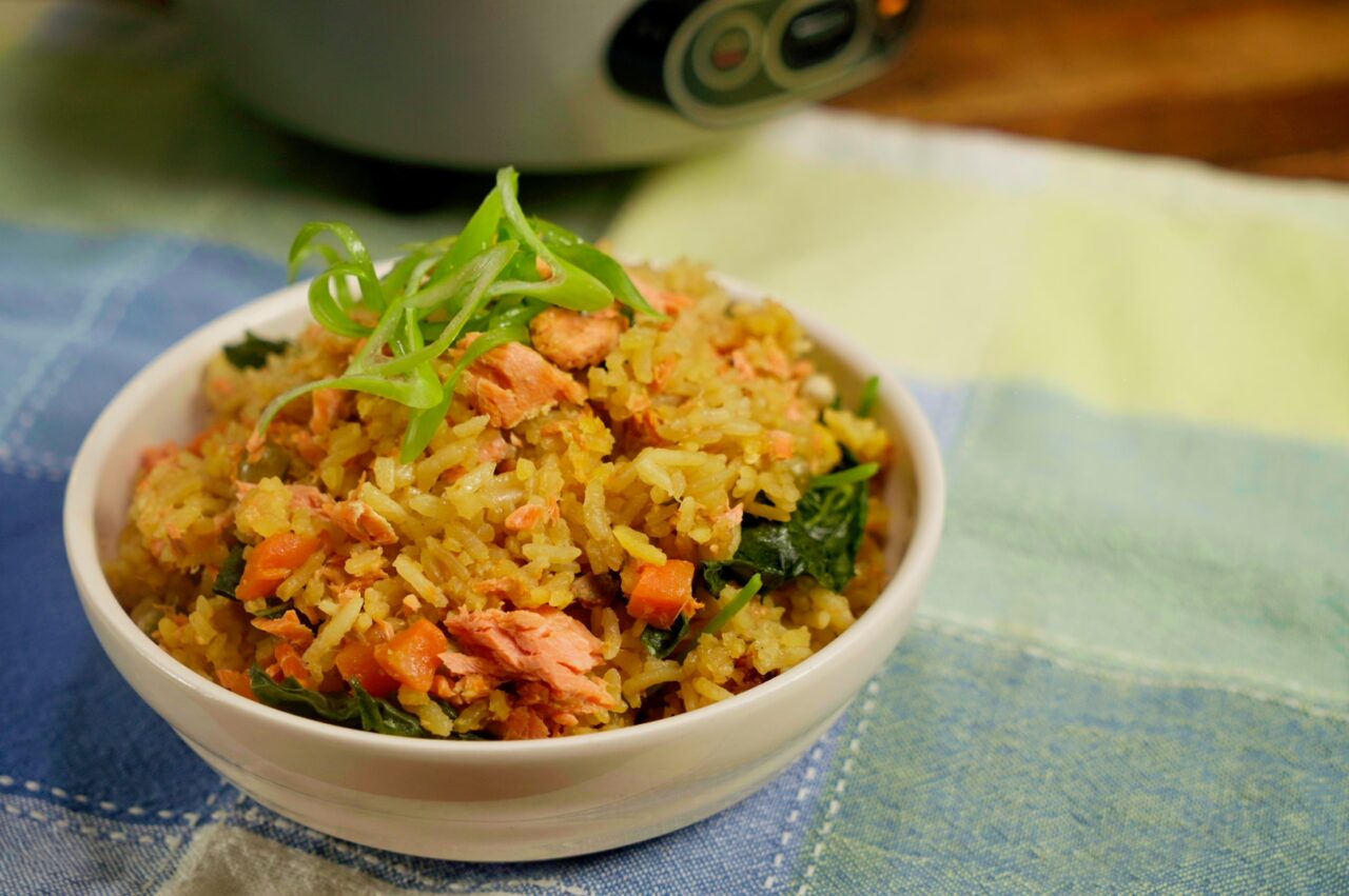 Rice Cooker Miso Salmon