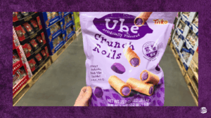 A Western treat made with ube flavoring