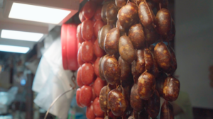 Bundles of Longganisang Taal in the market